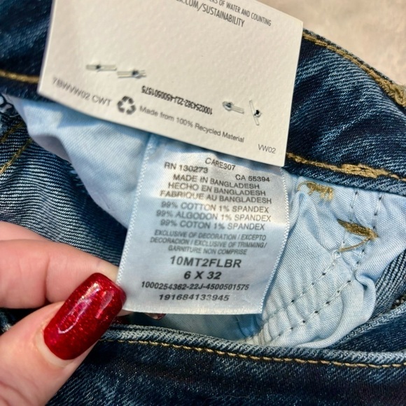 NWT Wrangler Jeans 6 (28 x 32) HiRise Fierce Flare Cotton Mineral Wash New - Picture 11 of 16